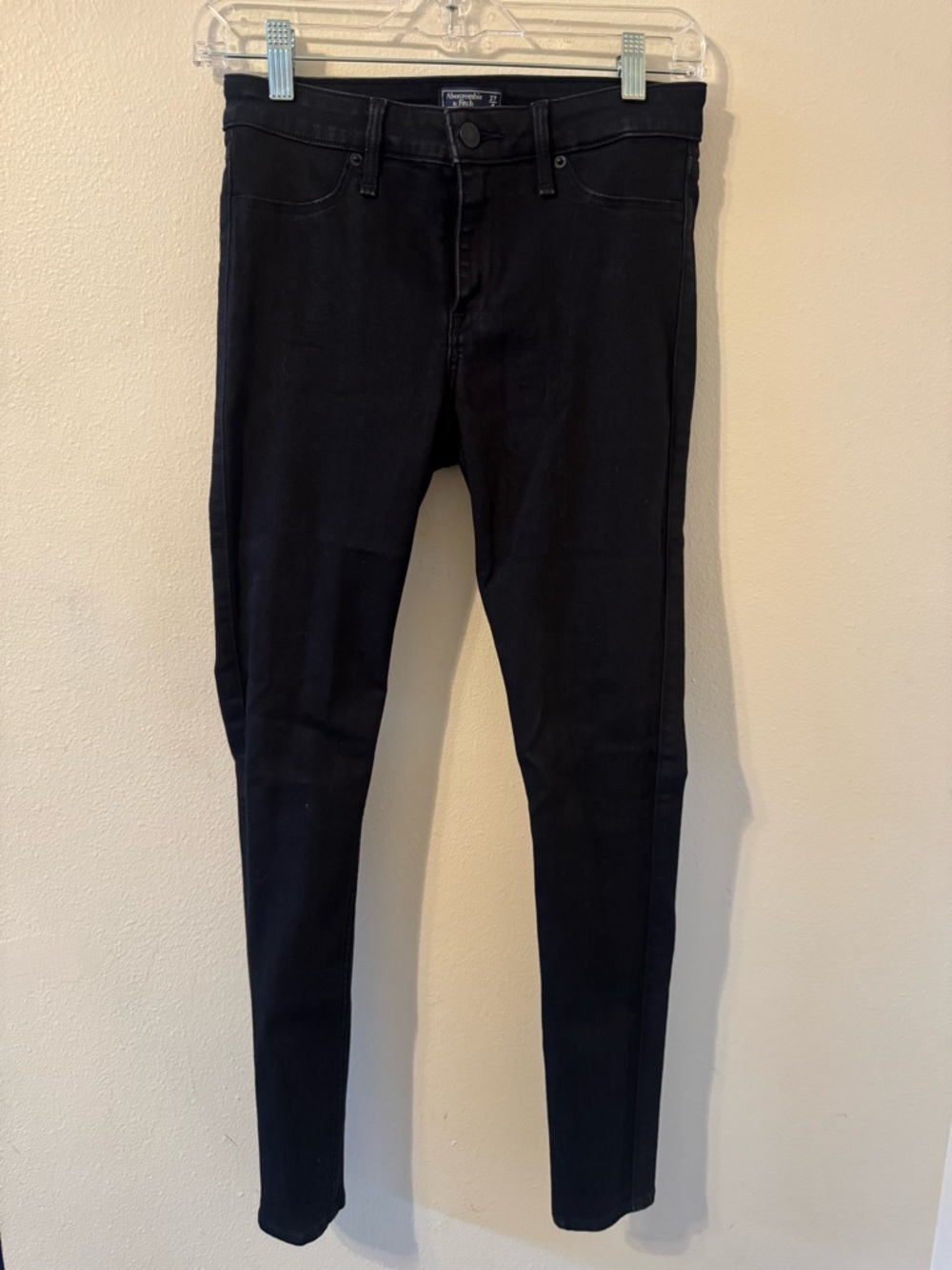 Abercrombie & Fitch Black Harper Low Rise Jean Jegging Size 4/27